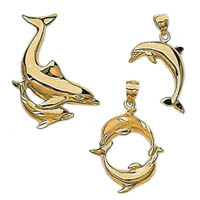 14k Dolphin Charms
