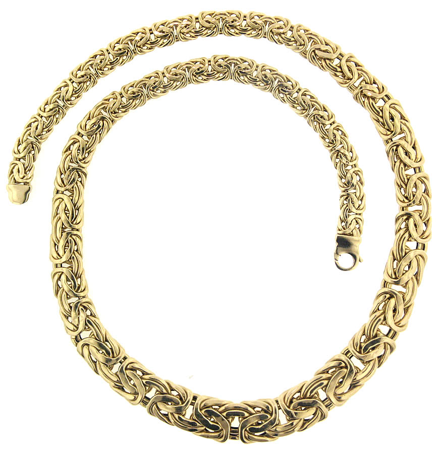 Graduated Byzantine Necklace â 9mm to 13mm â JewelryCircle.com